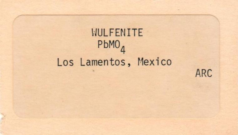 WULFENITE