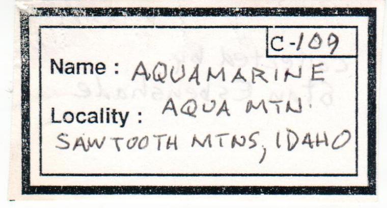 BERYL var. Aquamarine