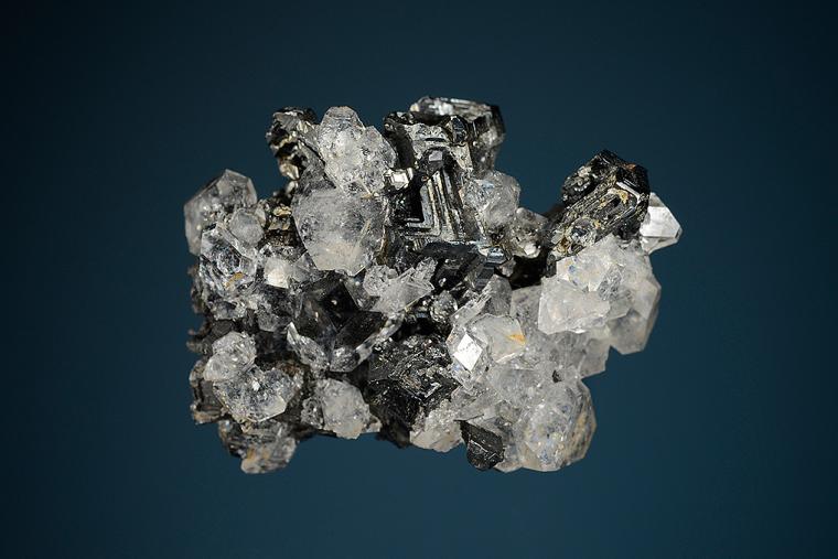 ACANTHITE with APOPHYLLITE