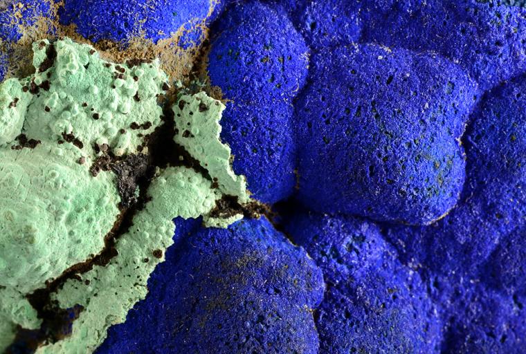 AZURITE with MALACHITE