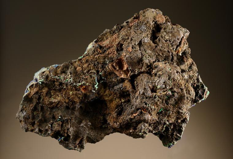 AZURITE with MALACHITE