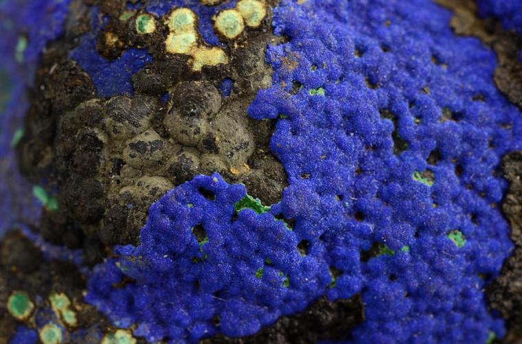 AZURITE on MALACHITE