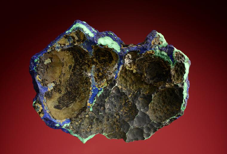 AZURITE on MALACHITE