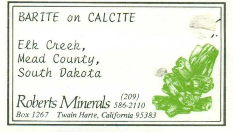 BARITE on CALCITE