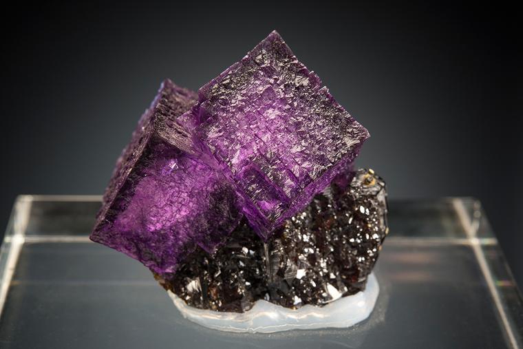 FLUORITE on SPHALERITE