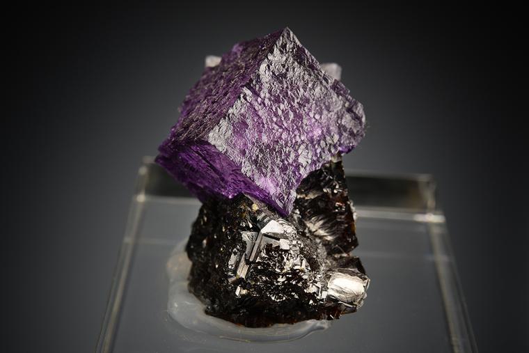 FLUORITE on SPHALERITE
