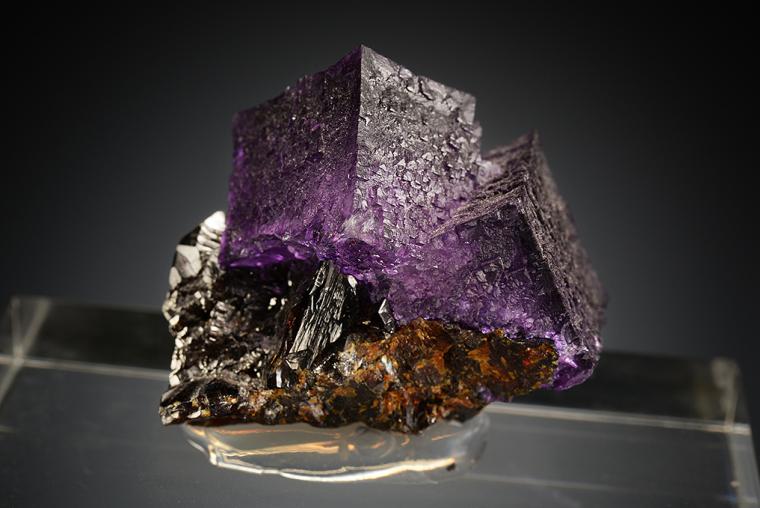 FLUORITE on SPHALERITE