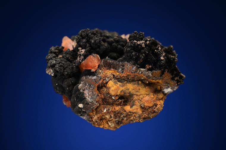 RHODOCHROSITE with GOETHITE