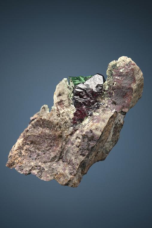 CUPRITE with MALACHITE