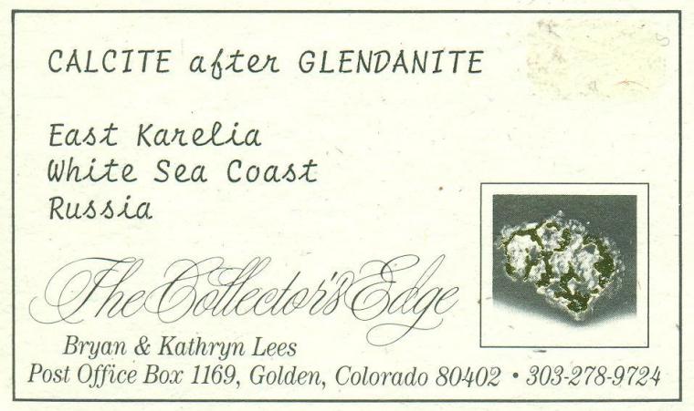 CALCITE after IKAITE