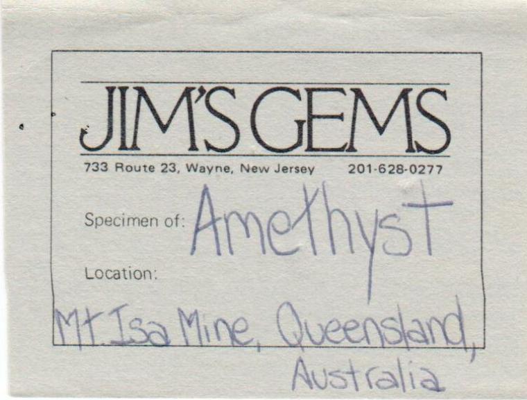 QUARTZ var. Amethyst