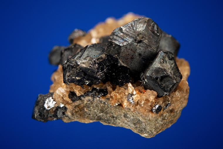 GALENA on SIDERITE