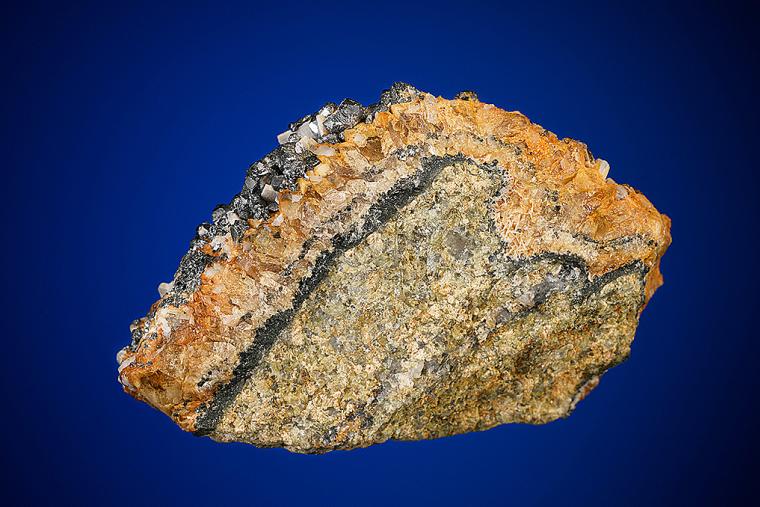 GALENA and BARITE on SIDERITE