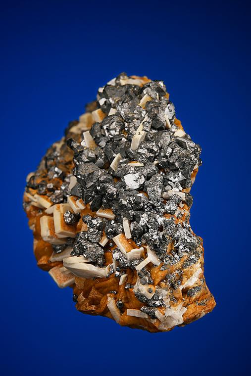 GALENA and BARITE on SIDERITE