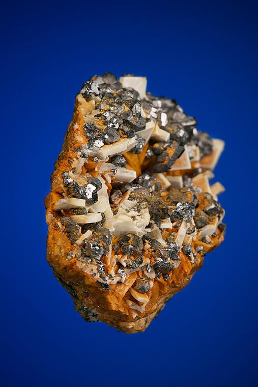 GALENA and BARITE on SIDERITE
