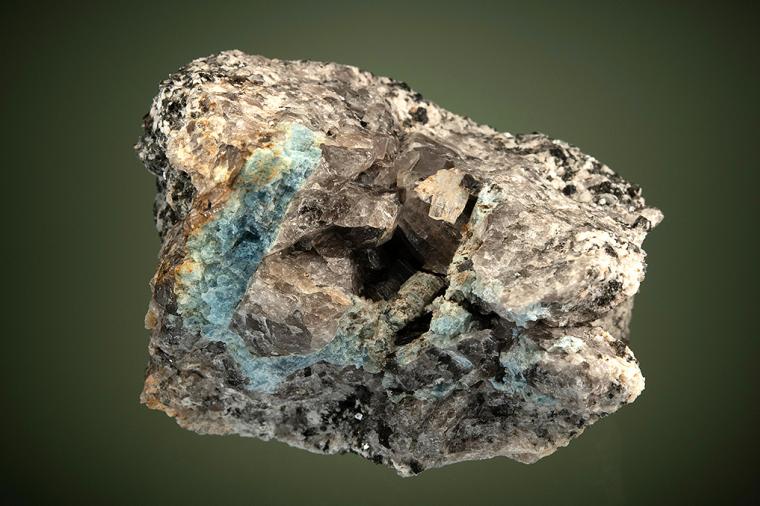 BERTRANDITE with BERYL var. Aquamarine and QUARTZ var. Smoky