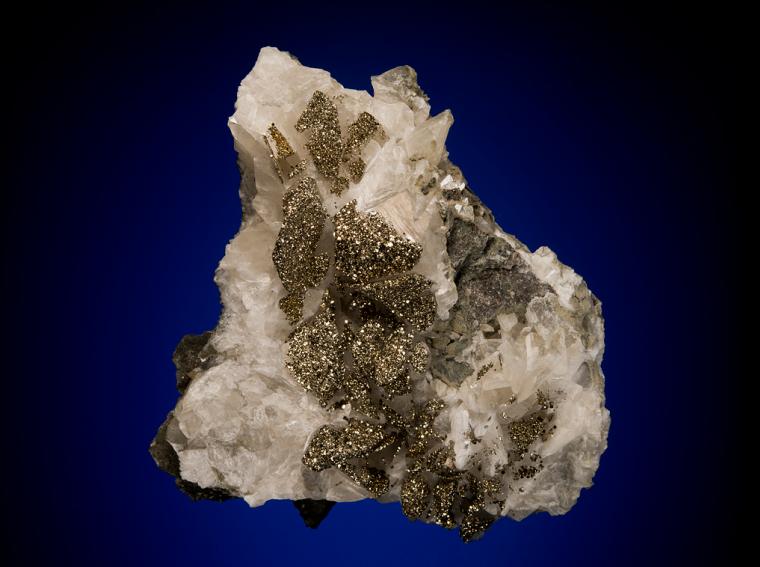 PYRITE on CALCITE