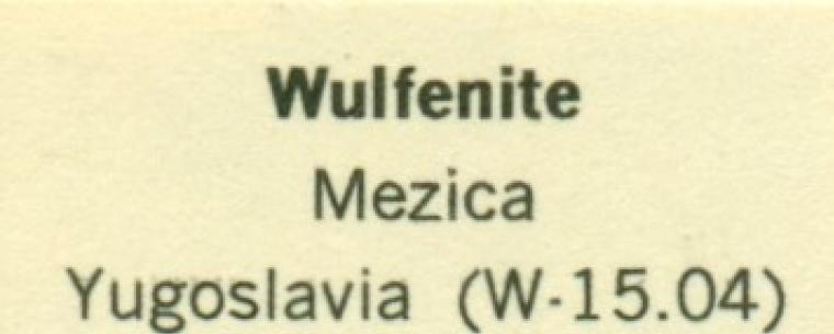 WULFENITE