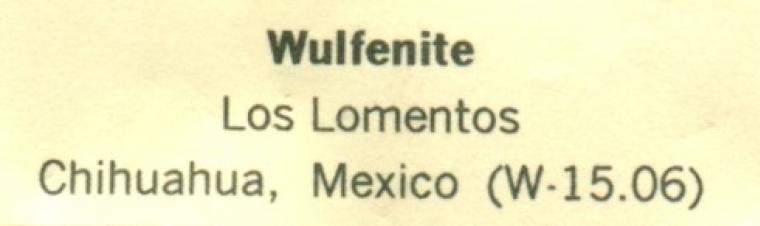 WULFENITE