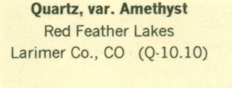 QUARTZ var. Amethyst