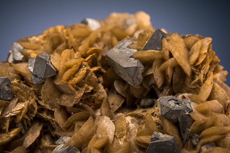 GALENA on SIDERITE