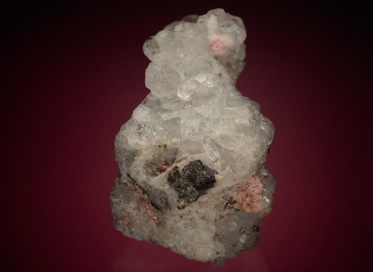 FLUORITE on QUARTZ