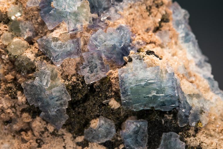 FLUORITE with CHALCOPYRITE