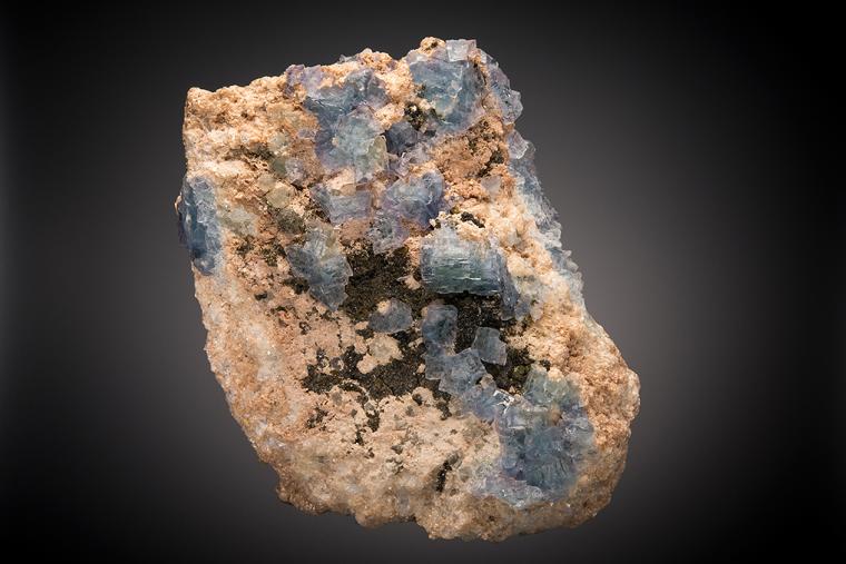 FLUORITE with CHALCOPYRITE