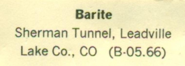 BARITE (repaired)