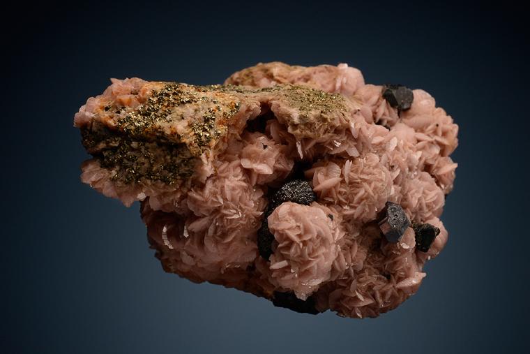 RHODOCHROSITE with GALENA