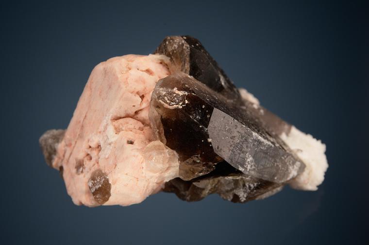 TOPAZ with QUARTZ var. Smoky and MICROCLINE