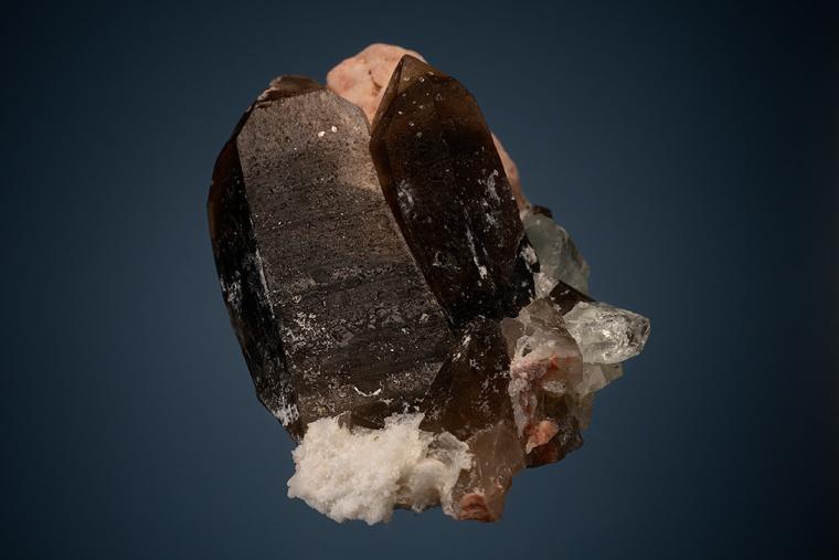 TOPAZ with QUARTZ var. Smoky and MICROCLINE