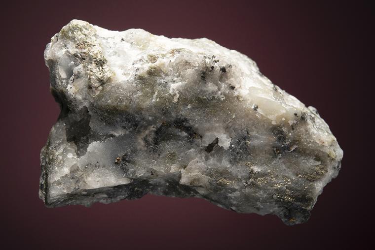 GOLD with SPHALERITE and PYRITE on QUARTZ
