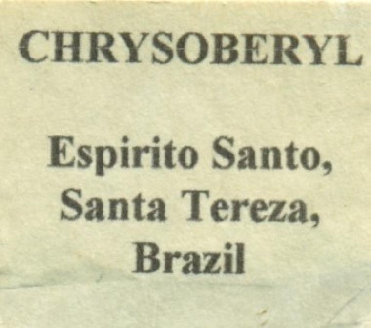 CHRYSOBERYL