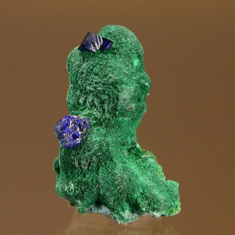 AZURITE on MALACHITE
