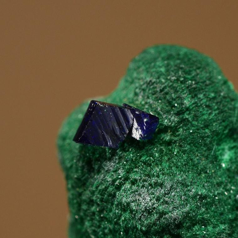 AZURITE on MALACHITE