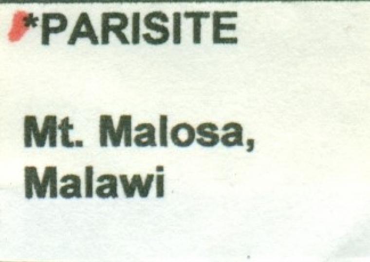 PARISITE on AEGIRINE