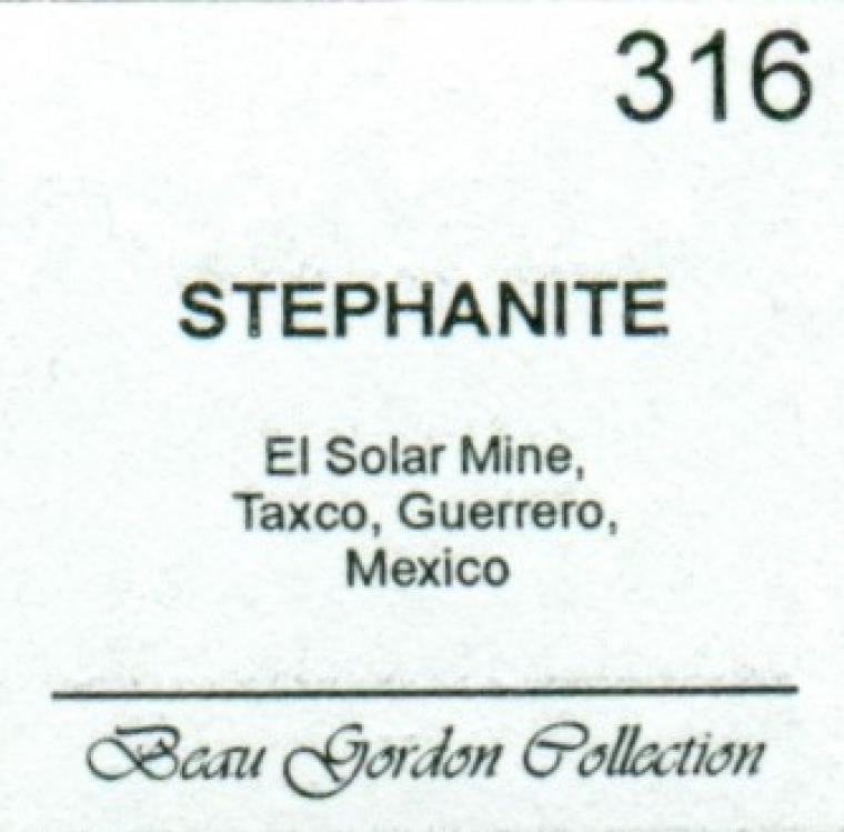 PYRARGYRITE on STEPHANITE