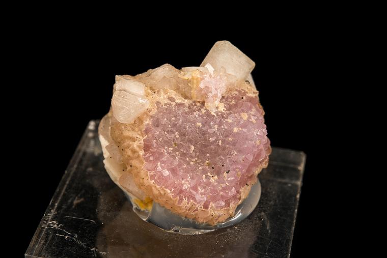 WARDITE on QUARTZ var. Rose QUARTZ