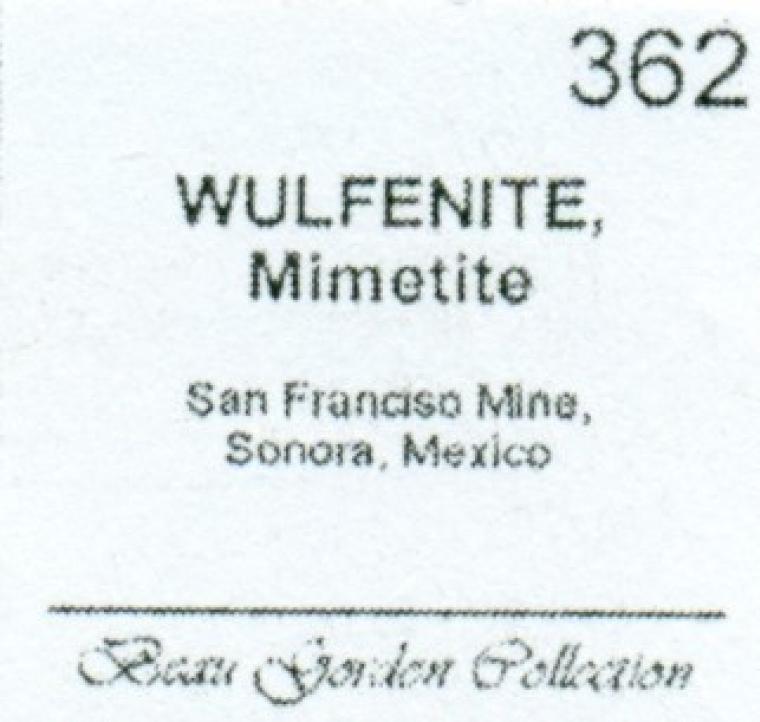 WULFENITE with MIMETITE