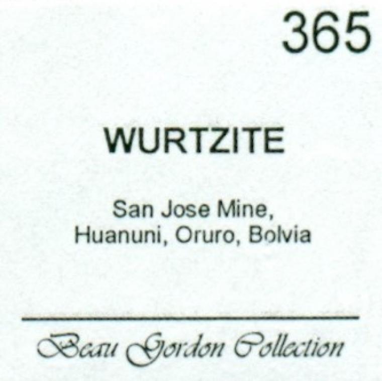 WURTZITE (type locality)