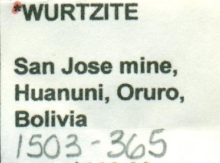 WURTZITE (type locality)