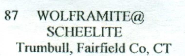 WOLFRAMITE after SCHEELITE