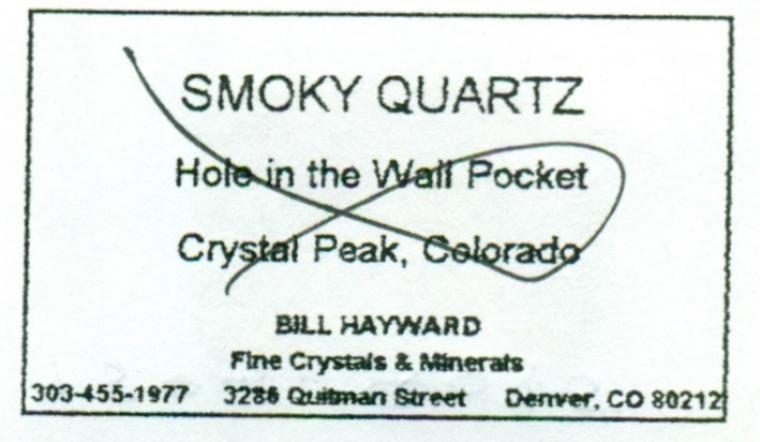 QUARTZ var. Smoky (Japan-law twin)