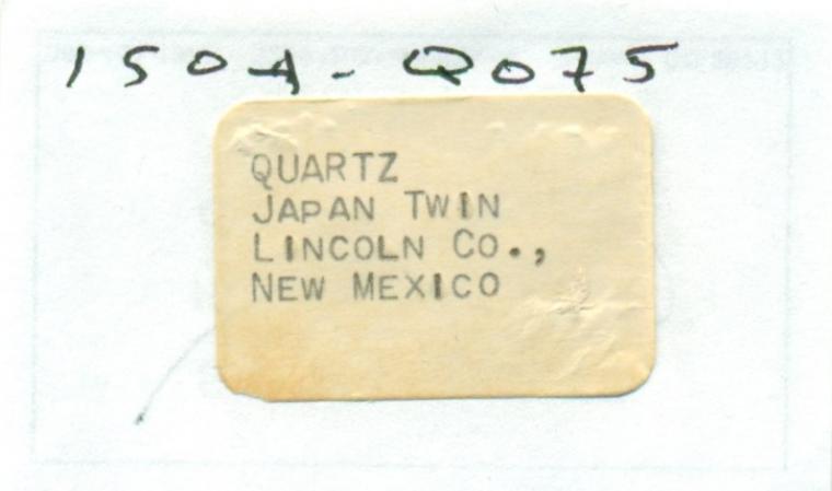QUARTZ var. Smoky (Japan-law twin)