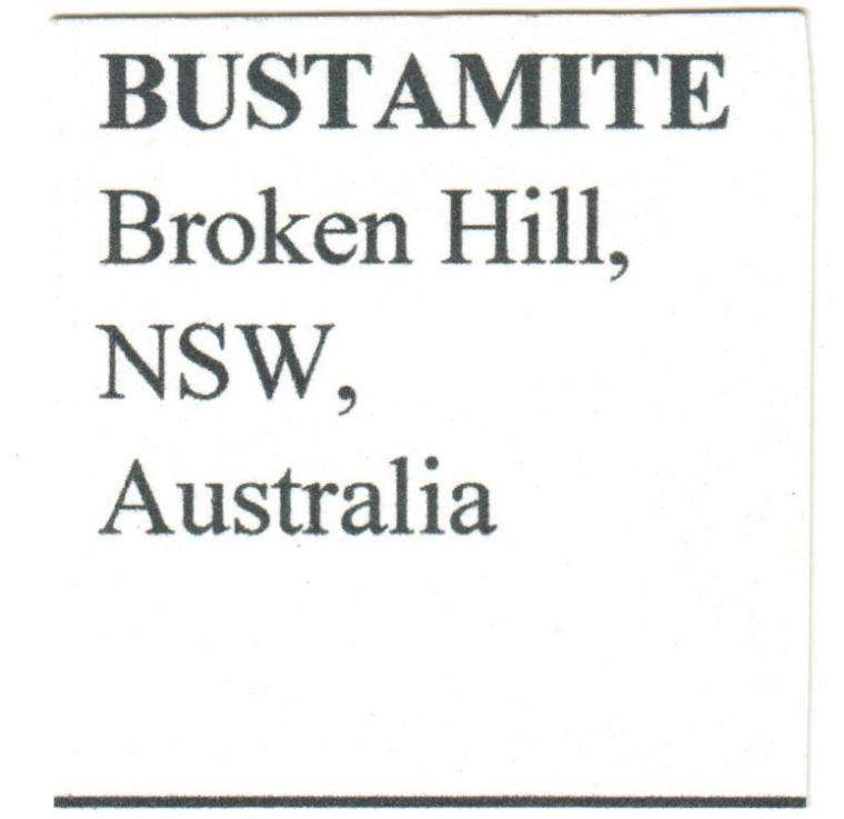 BUSTAMITE