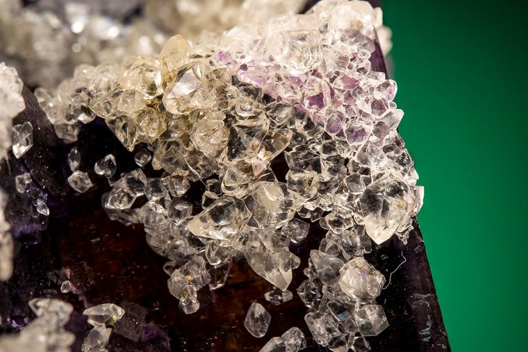 CALCITE on FLUORITE