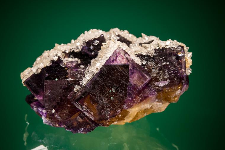 CALCITE on FLUORITE