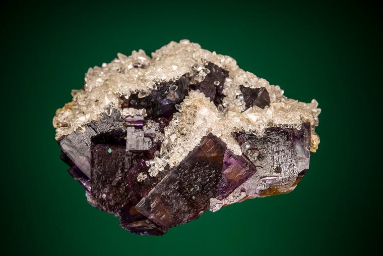 CALCITE on FLUORITE