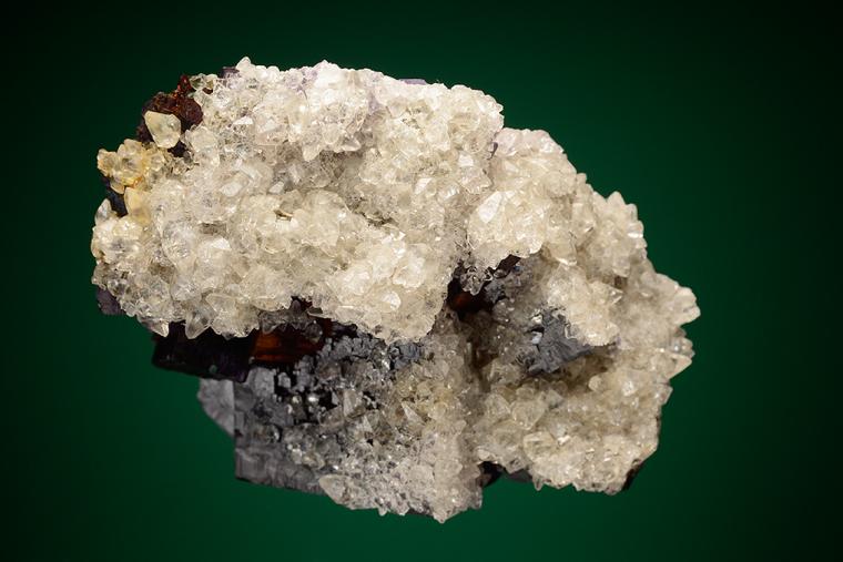 CALCITE on FLUORITE
